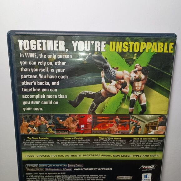 WWE SmackDown vs Raw 2009 PlayStation 2 PS2 CIB Complete Black Label Video Game - Picture 5 of 15